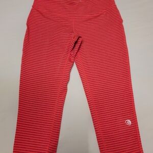 MPG Red Striped Women Jeggings